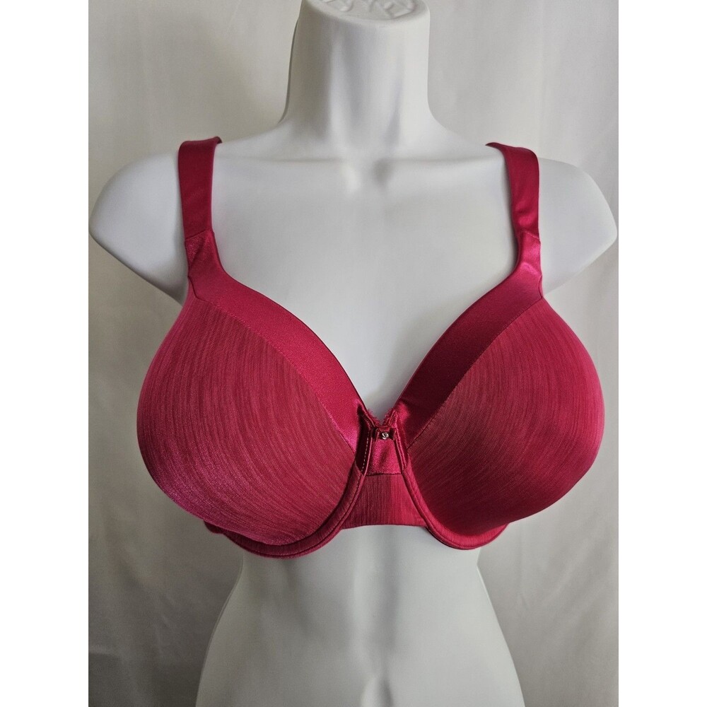 Vanity Fair Womens Bra 36DD Pink Underwire Full Coverage Smooth T Shirt Bra